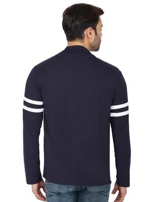 navy blue taped shrug - 17343051 - Standard Image - 3