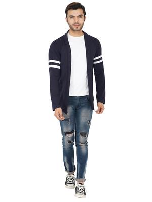 navy blue taped shrug - 17343051 - Standard Image - 4