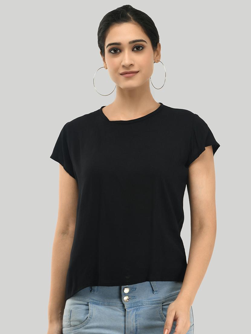 round neck solid tee - 17343059 - Zoom Image - 1