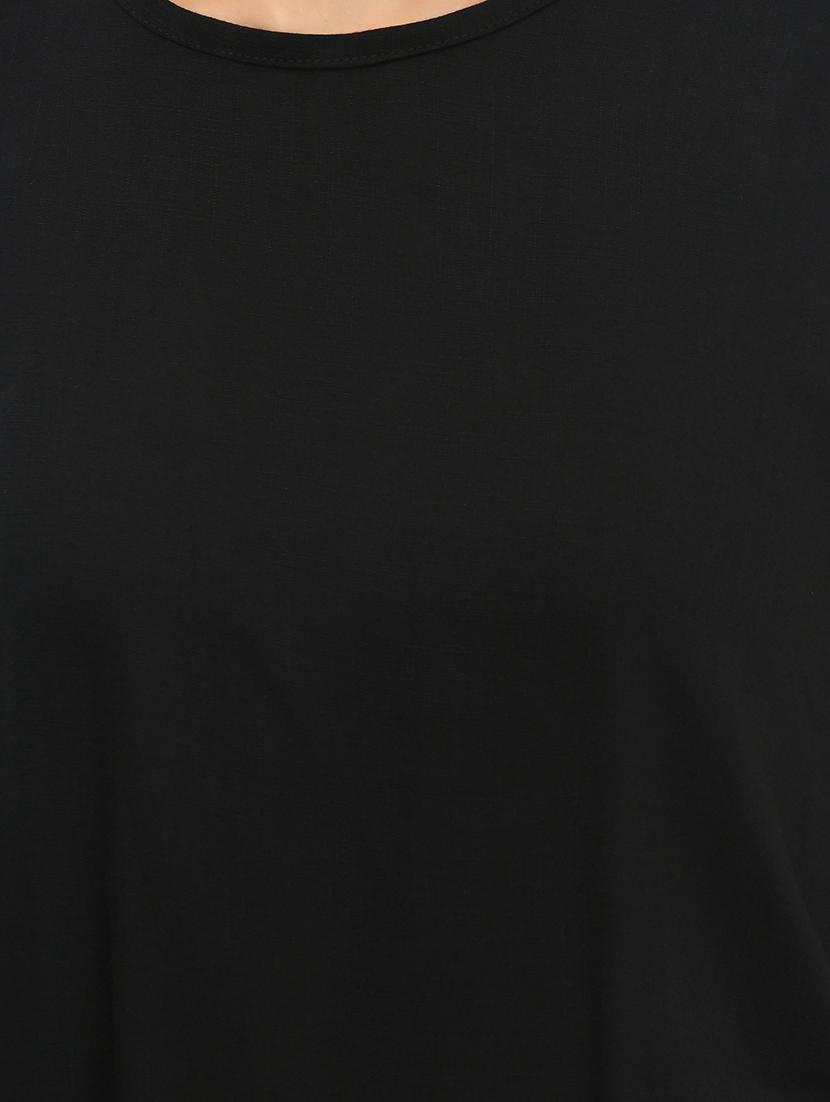 round neck solid tee - 17343059 - Zoom Image - 4
