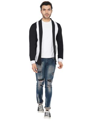 black color block shrug - 17343080 - Standard Image - 4