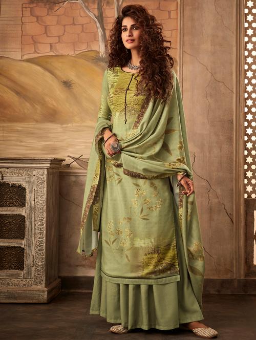 digital print unstitched suit - 17343129 - Very Small Image - 1