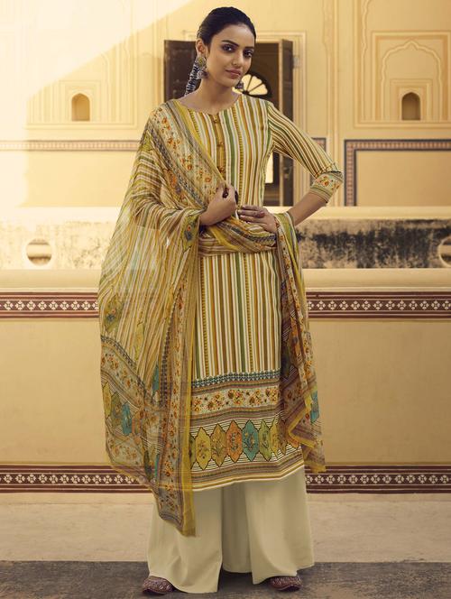 digital print unstitched suit - 17343155 - Very Small Image - 1