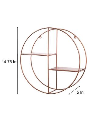round floating wall mounted partition iron wall shelf - 17343220 - Standard Image - 6