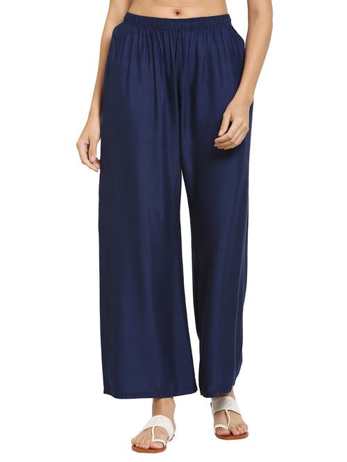 mid rise straight palazzo - 17343274 - Standard Image - 1