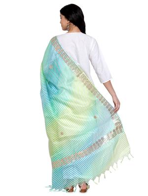 gota work leheriya dupatta - 17343487 - Standard Image - 3