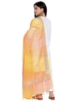 gota work leheriya dupatta - 17343489 - Standard Image - 3