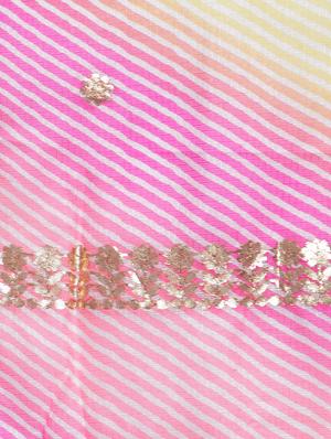 gota work leheriya dupatta - 17343490 - Standard Image - 4