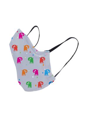 blue nonwoven printed mask - 17343604 - Standard Image - 2