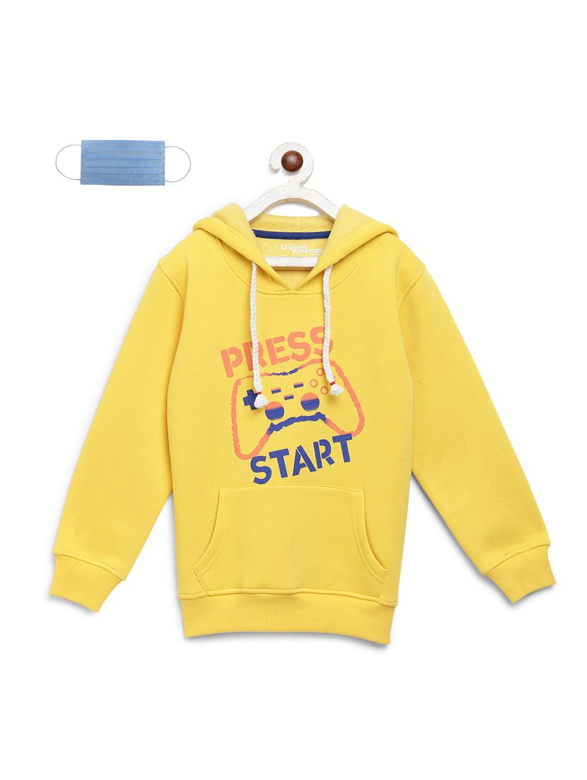 yellow fleece sweatshirt - 17343809 - Zoom Image - 1