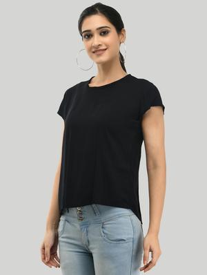 round neck solid tee - 17344418 - Standard Image - 2