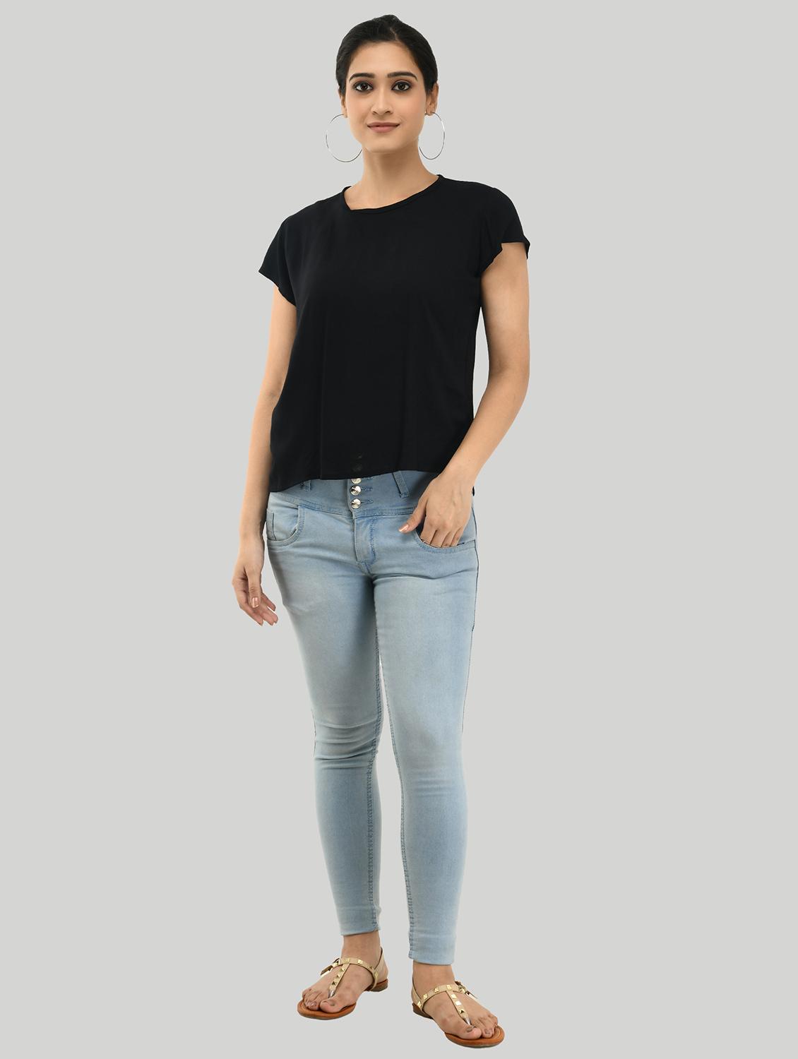 round neck solid tee - 17344418 - Zoom Image - 5