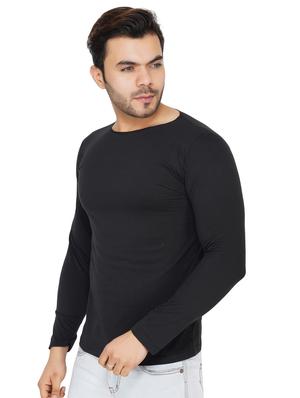 black solid t-shirt - 17344490 - Standard Image - 2