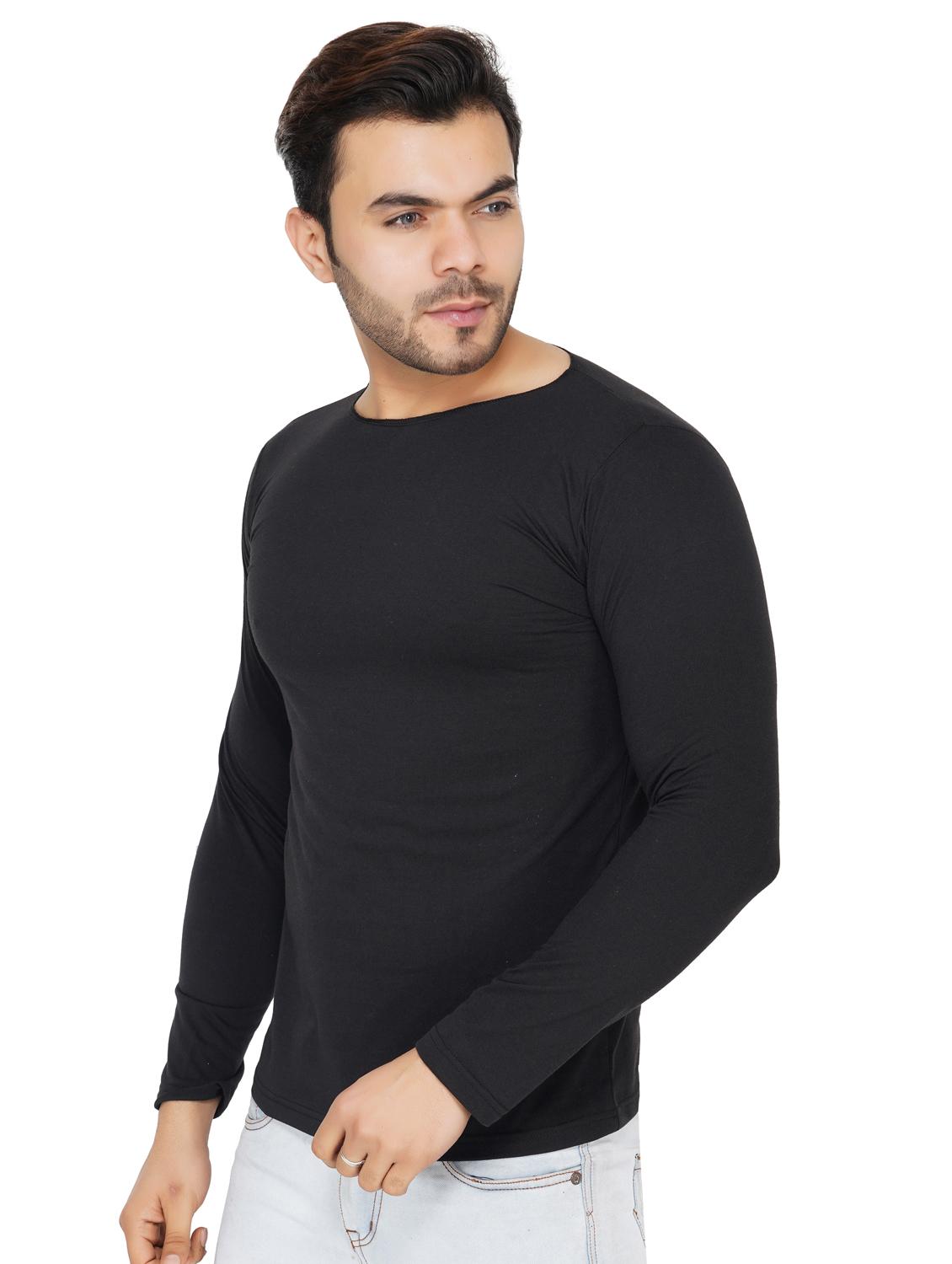 black solid t-shirt - 17344490 - Zoom Image - 2