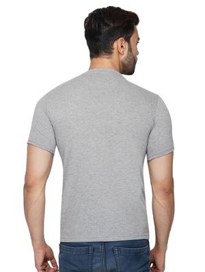 grey solid ripped t-shirt - 17344532 - Standard Image - 3