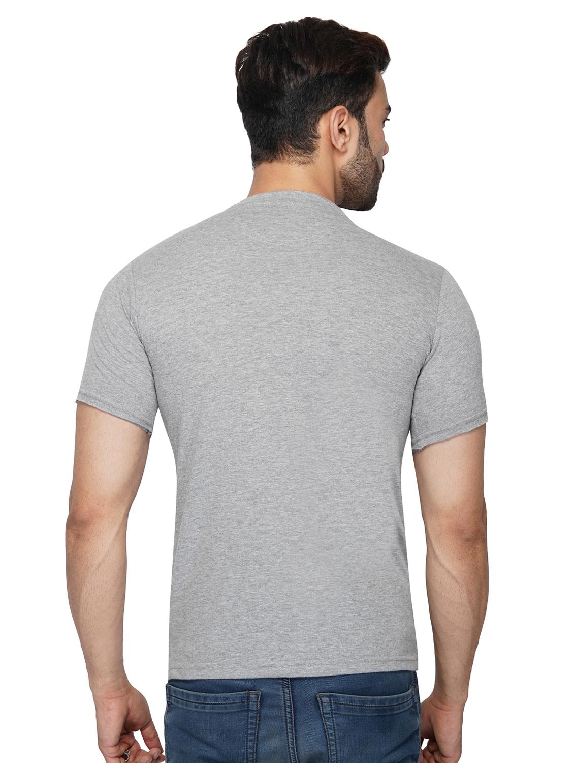 grey solid ripped t-shirt - 17344532 - Zoom Image - 3