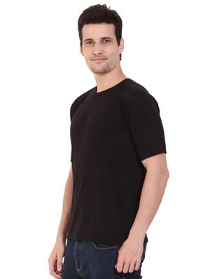 black solid t-shirt - 17344547 - Standard Image - 2