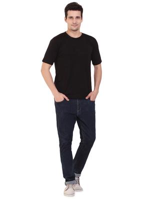 black solid t-shirt - 17344547 - Standard Image - 4