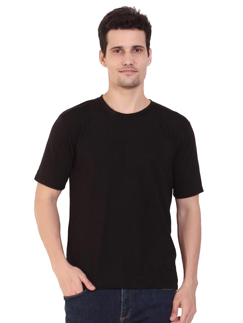 black solid t-shirt - 17344547 - Zoom Image - 1