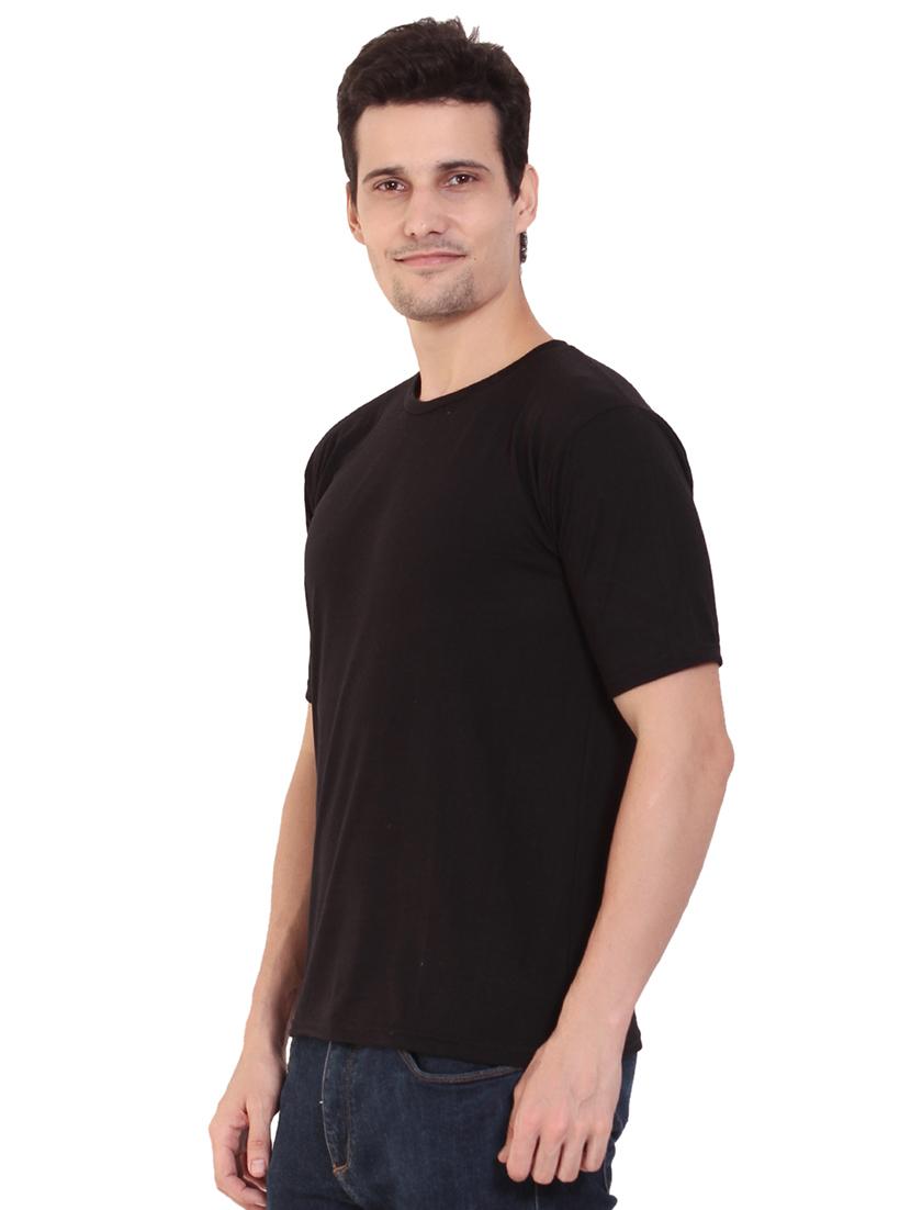black solid t-shirt - 17344547 - Zoom Image - 2
