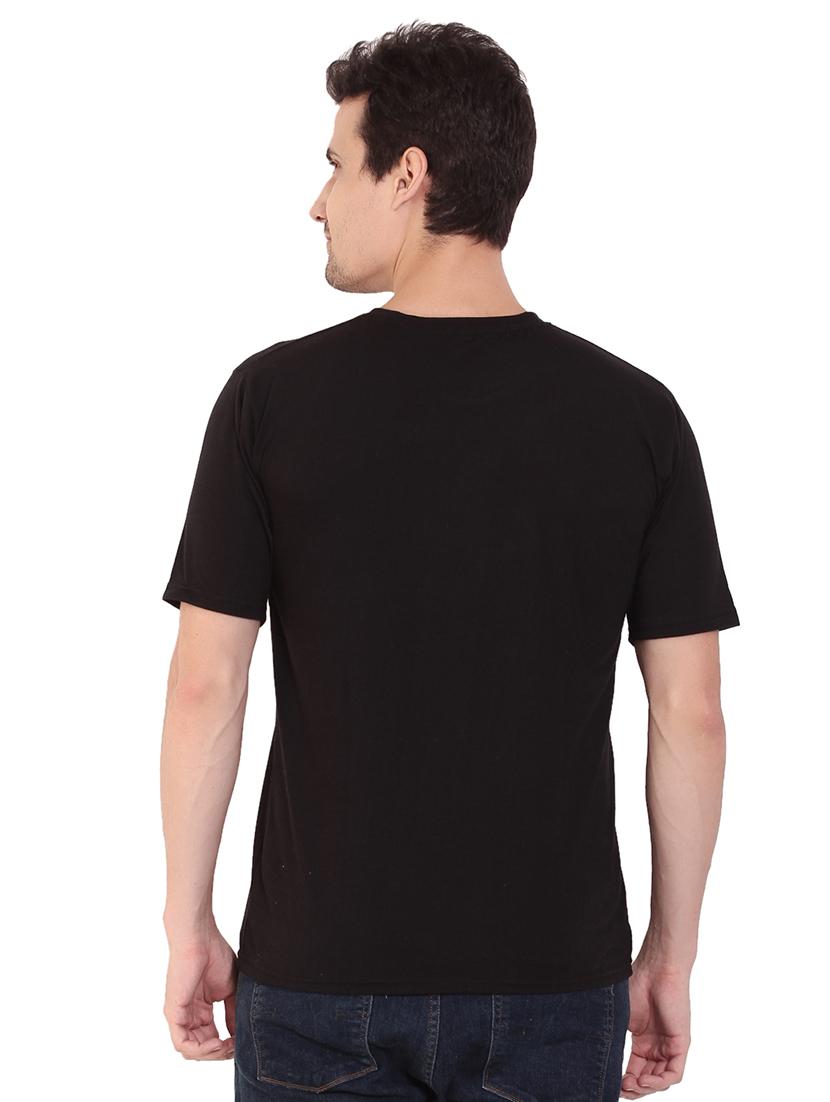 black solid t-shirt - 17344547 - Zoom Image - 3