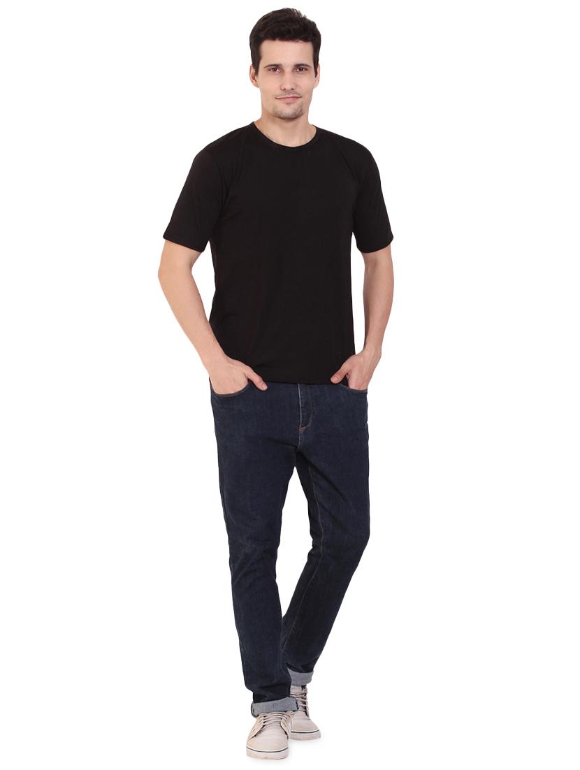 black solid t-shirt - 17344547 - Zoom Image - 4