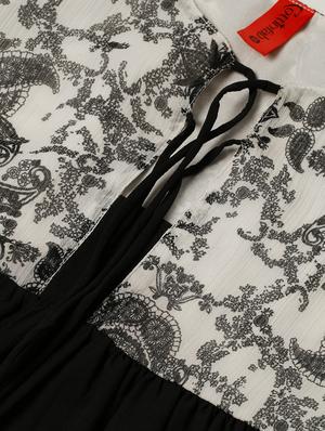 tie up neck a-line top - 17344718 - Standard Image - 5