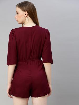 tie up wrap romper - 17345560 - Standard Image - 3