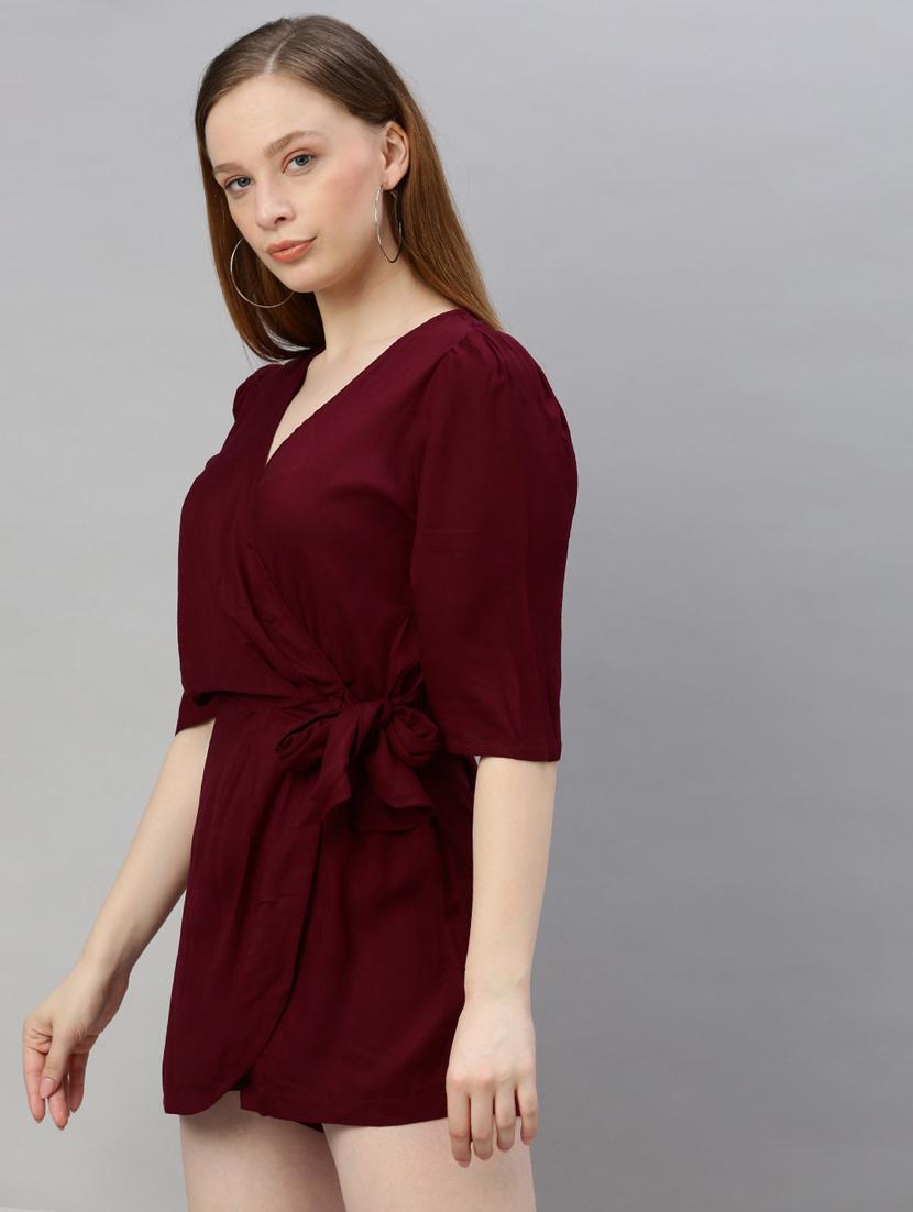 tie up wrap romper - 17345560 - Zoom Image - 2