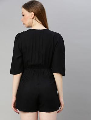tie up wrap romper - 17345561 - Standard Image - 3