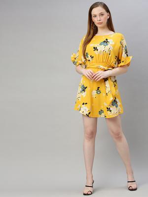 low cut back floral dress - 17345597 - Standard Image - 4
