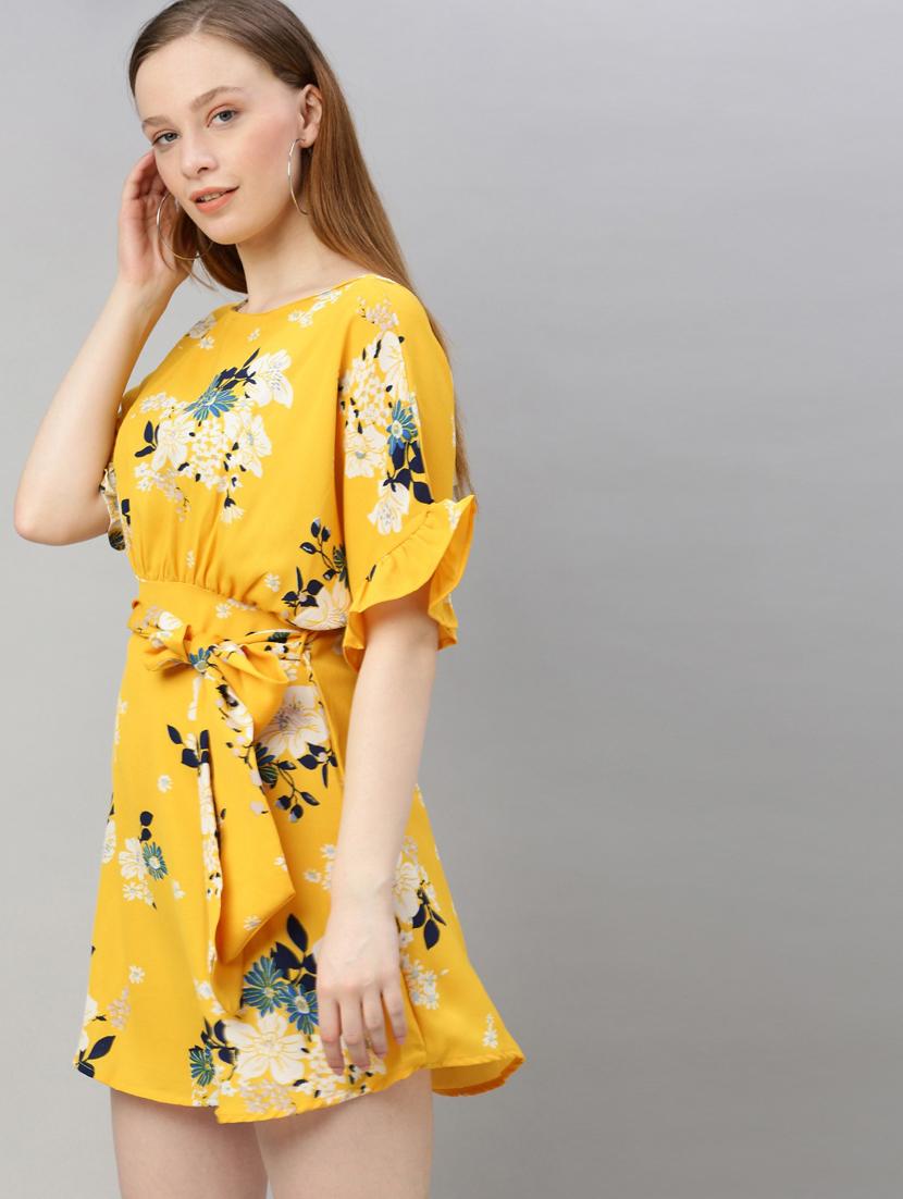 low cut back floral dress - 17345597 - Zoom Image - 2