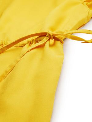 drawstring waist a-line dress - 17345605 - Standard Image - 5