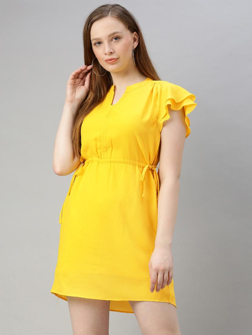 drawstring waist a-line dress - 17345605 - Zoom Image - 1