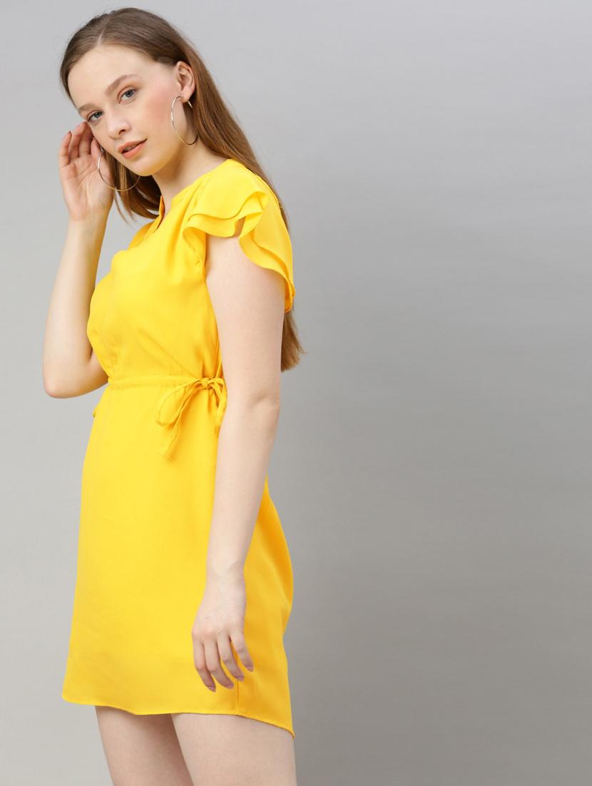 drawstring waist a-line dress - 17345605 - Zoom Image - 2