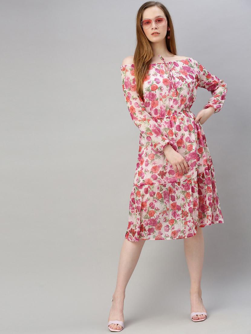 off shoulder floral dress - 17345608 - Zoom Image - 1