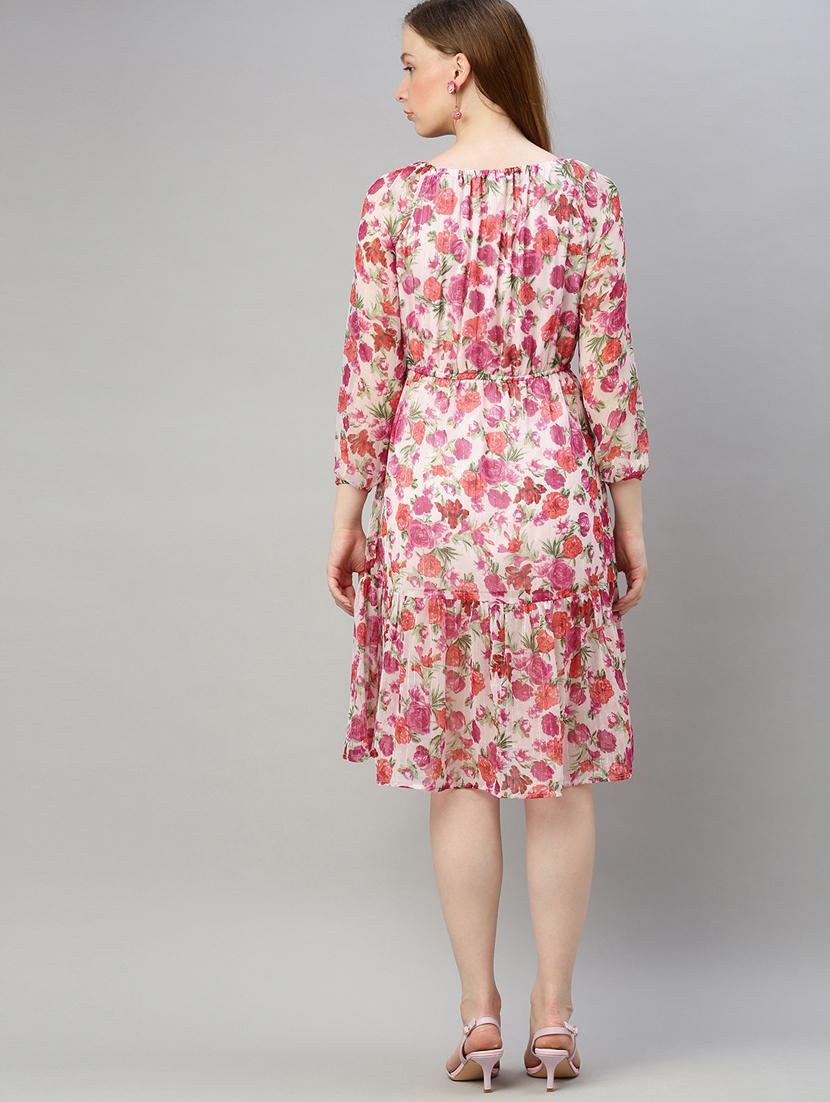off shoulder floral dress - 17345608 - Zoom Image - 3