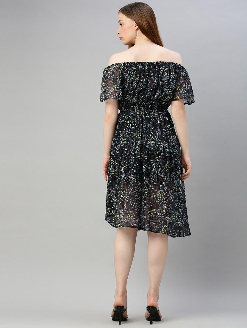 off shoulder floral dress - 17345612 - Zoom Image - 3