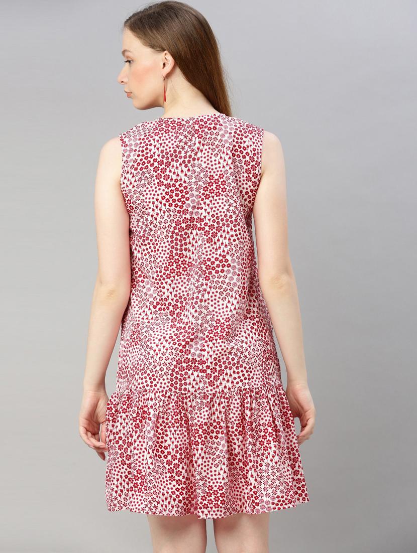 pocket detail floral dress - 17345614 - Zoom Image - 3