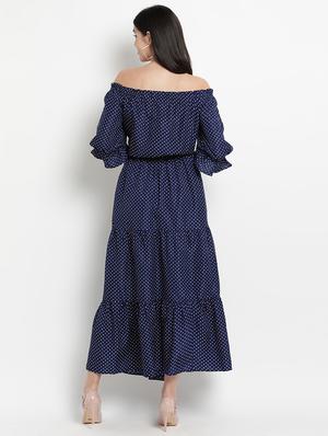 off shoulder tiered dress - 17347144 - Standard Image - 3
