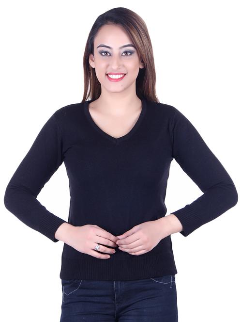 v-neck ribbed pullover - 17347450 -  Standard Image - 0