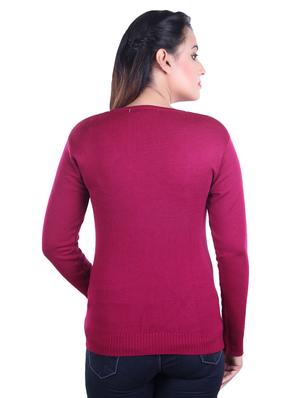 v-neck ribbed pullover - 17347454 - Standard Image - 3