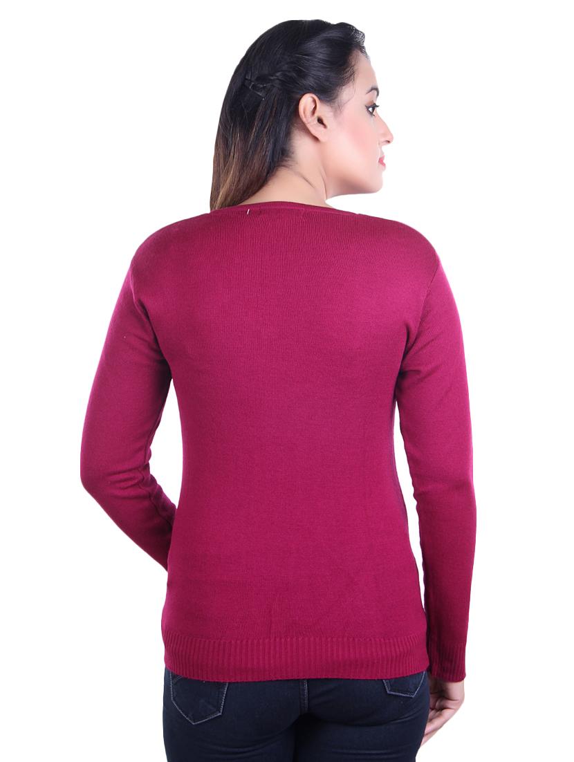 v-neck ribbed pullover - 17347454 - Zoom Image - 3
