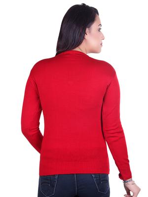 v-neck ribbed pullover - 17347456 - Standard Image - 3