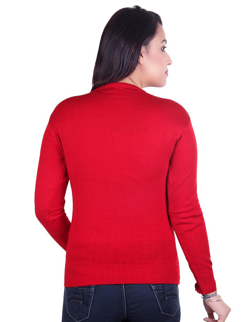 v-neck ribbed pullover - 17347456 - Zoom Image - 3