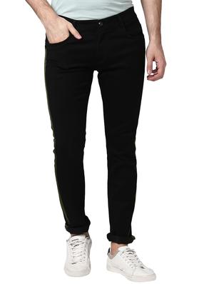 black side taped denim jeans - 17347482 - Standard Image - 2