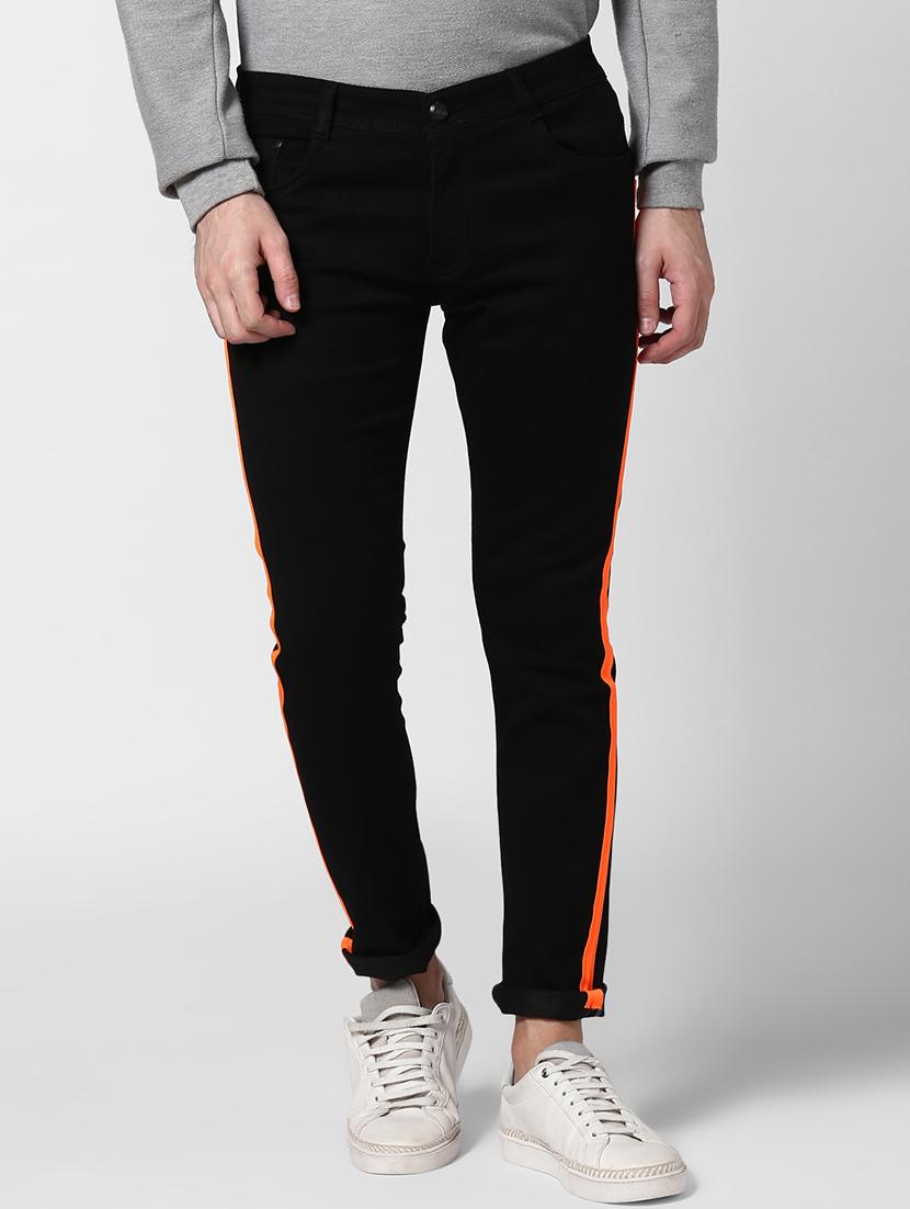 black side taped denim jeans - 17347484 - Zoom Image - 2