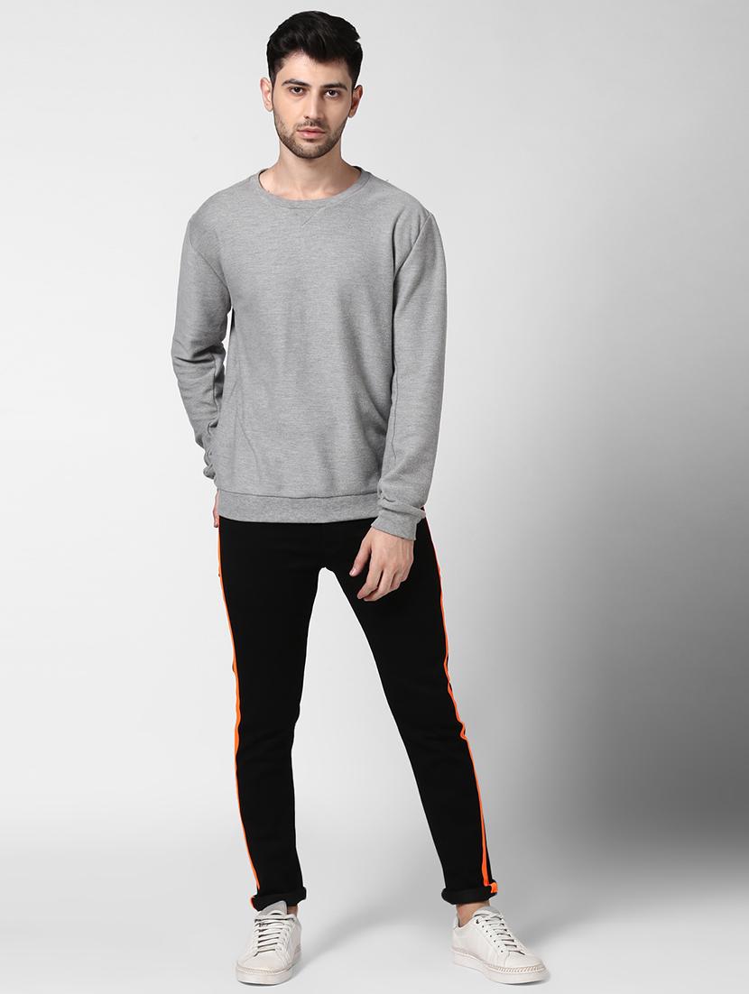 black side taped denim jeans - 17347484 - Zoom Image - 4