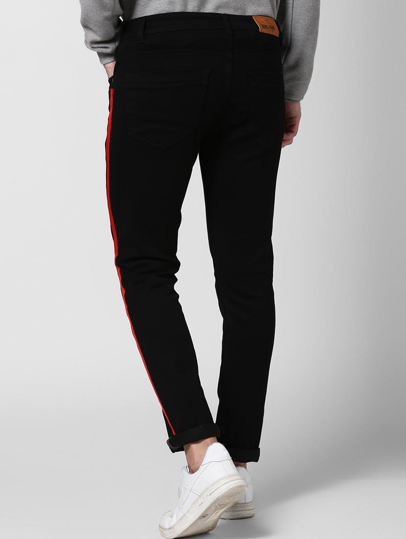 black side taped denim jeans - 17347485 - Zoom Image - 3
