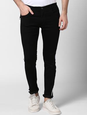 black side taped denim jeans - 17347488 - Standard Image - 2